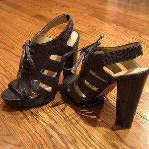 Coach open-toed heels